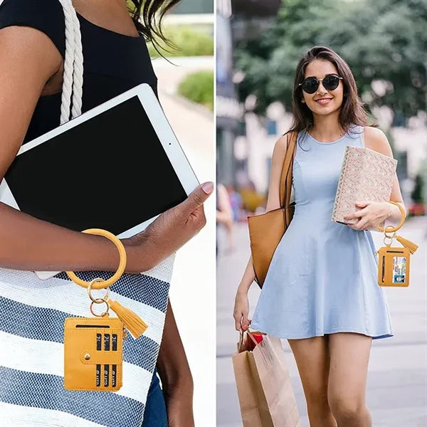 Wristlet Keychain Credit Card Holder