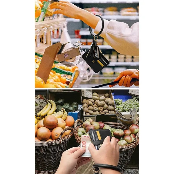 Wristlet Keychain Credit Card Holder