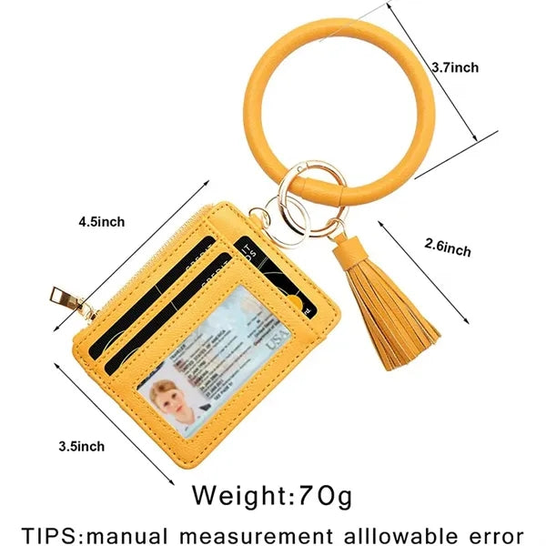 Wristlet Keychain Credit Card Holder