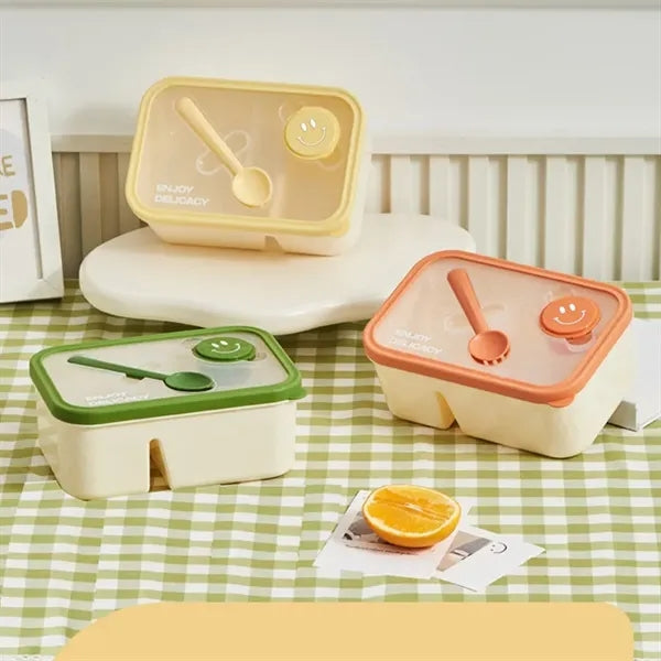 Compartmentalized Double Lunch Box