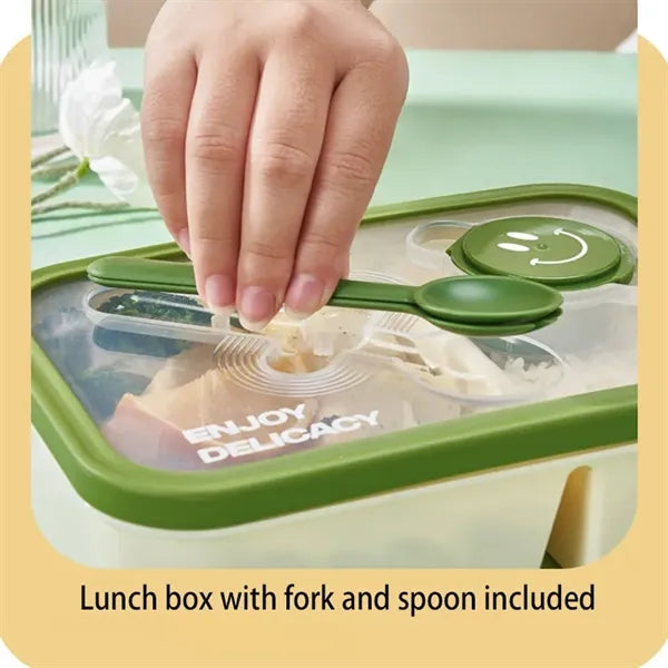 Compartmentalized Double Lunch Box