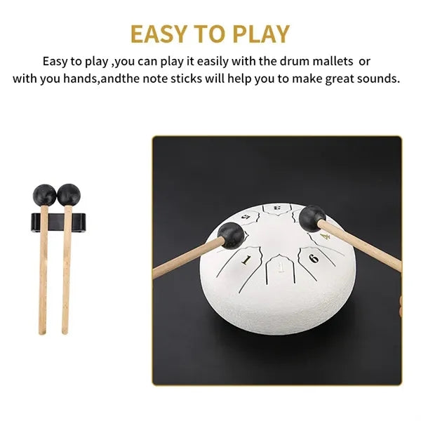 6 Inch 8 Notes Steel Tongue Drum Instrument