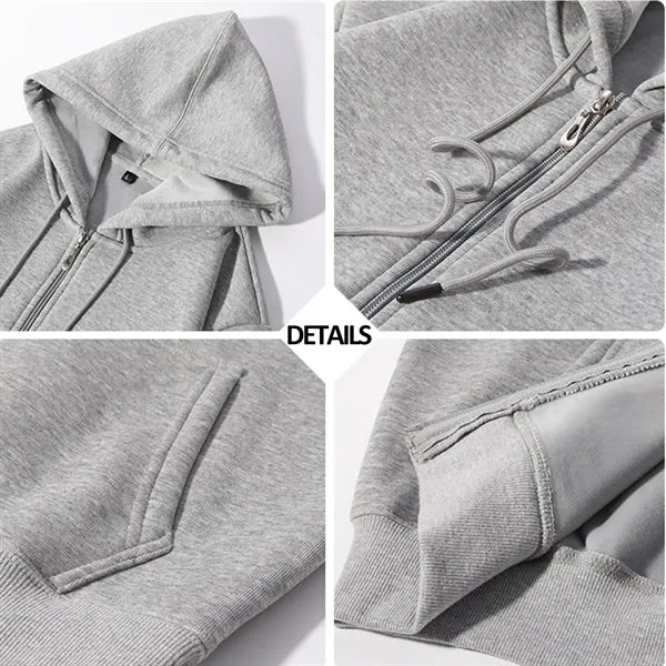 Soft Fleece Hoodie Oversized 14.8 oz. Full Zip Unisex M-3XL