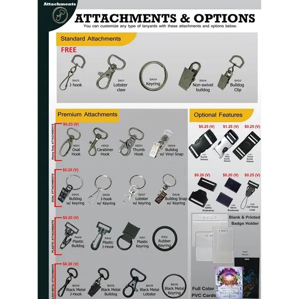 3/4" Carabiner Pocket Lanyard