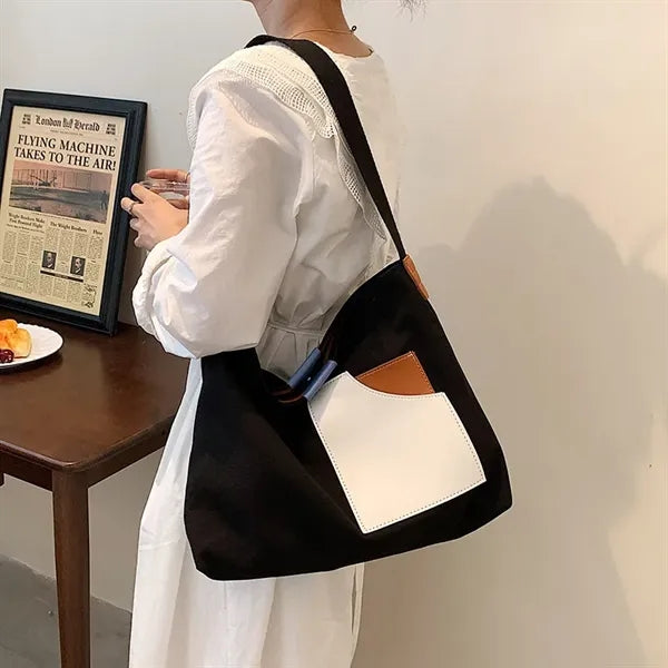 Canvas Shoulder Tote Bag