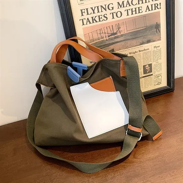 Canvas Shoulder Tote Bag