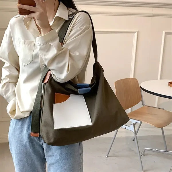 Canvas Shoulder Tote Bag