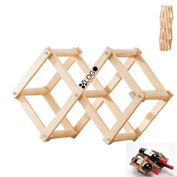 Foldable Wooden Wine Rack