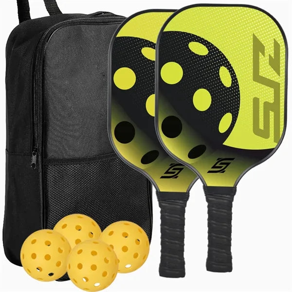 Wood Pickleball Paddles Set of 2