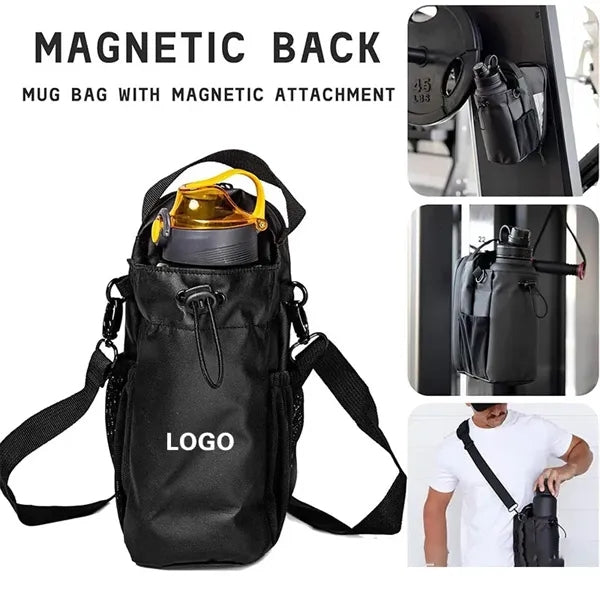 Magnetic Water Bottle bag with Phone Pockets