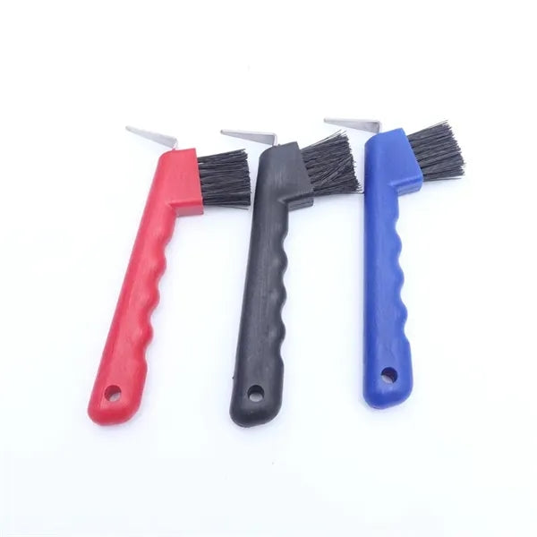 Professional Horse Hoof Pick & Cleaning Brush Tool.