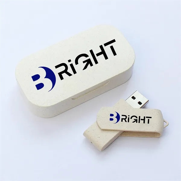 8GB Wheat Straw Eco-friendly USB Flash Drive
