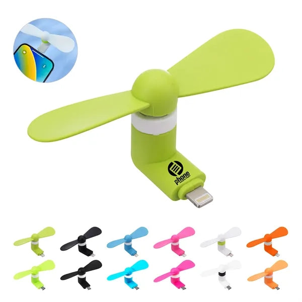 2 in 1 Mini Phone Fan