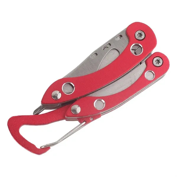 Multi-Tool Folding Pliers with Carabiner