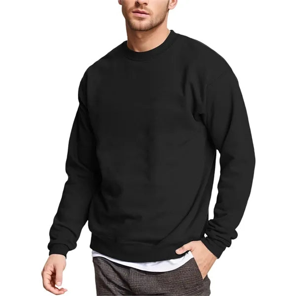 Fleece Cotton-Blend Pullover Crewneck Sweatshirt