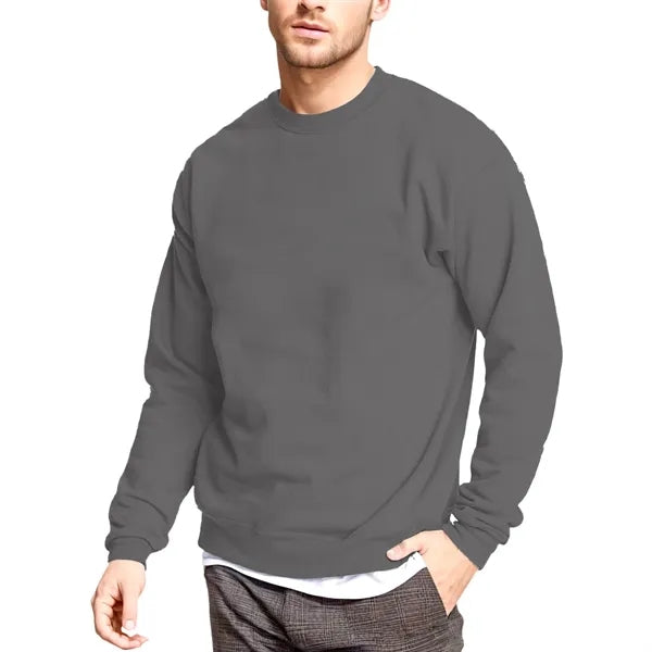 Fleece Cotton-Blend Pullover Crewneck Sweatshirt