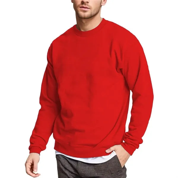 Fleece Cotton-Blend Pullover Crewneck Sweatshirt