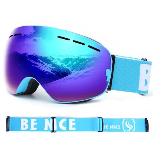 Snowboard Goggles Detachable Lens For Adults