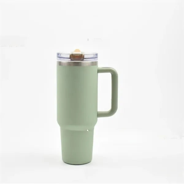 40oz Stainless Steel Macy's Pink Tumbler with Straw Lid