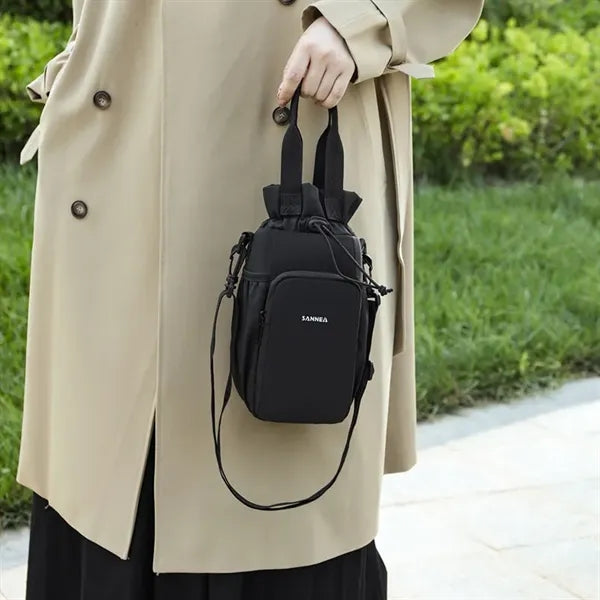 Bottle Carrier Bag with Phone Pocket