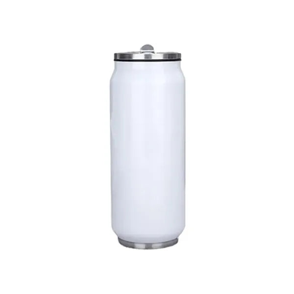 16oz Stainless Steel Double-Wall Tumbler with Straw & Lid