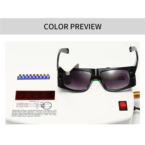 Retro Oversized Square Frame Sunglasses