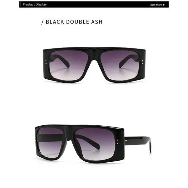 Retro Oversized Square Frame Sunglasses