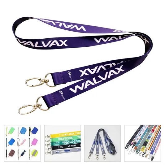 3/4" Dye Sublimated Double Ended Lanyard