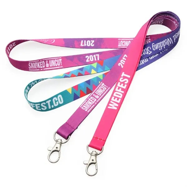 3/4" Dye Sublimated Double Ended Lanyard