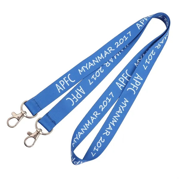 3/4" Dye Sublimated Double Ended Lanyard