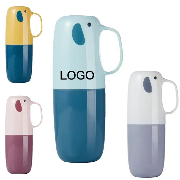 Portable Toothpaste Holder Case Travel Toothbrush Cup