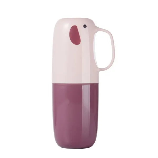 Portable Toothpaste Holder Case Travel Toothbrush Cup
