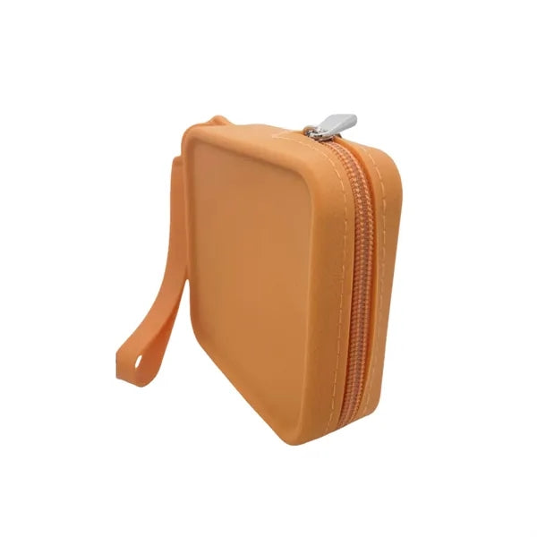 Portable Multi Purpose Silicone Zipper Bag Organizer Purse