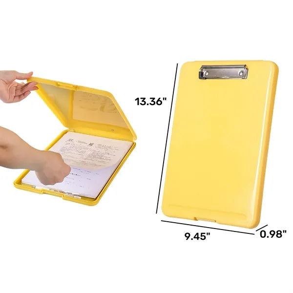 Multifunctional File Clip Folder With Storage Box