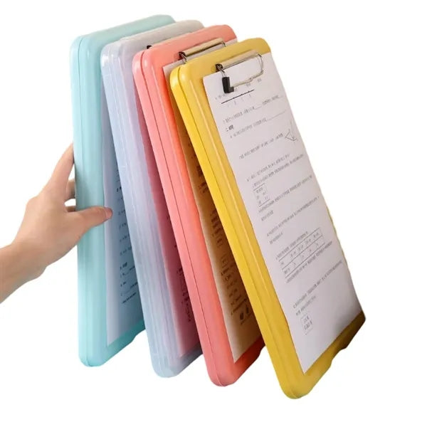 Multifunctional File Clip Folder With Storage Box
