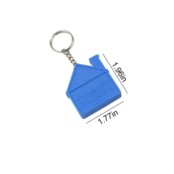 House Shape Measure Tape Keychain