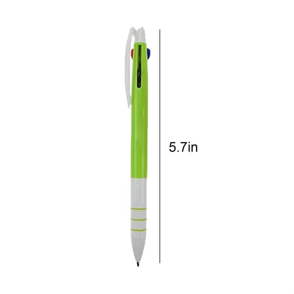 Tricolor Press Ballpoint Pen