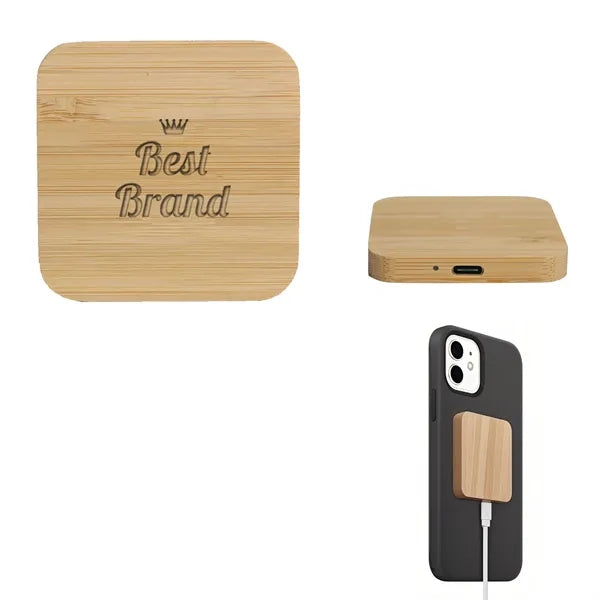 Bamboo Magnetic Wireless Charging