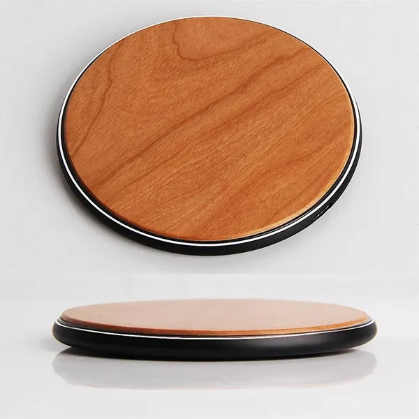 Circular Bamboo Wireless Charger
