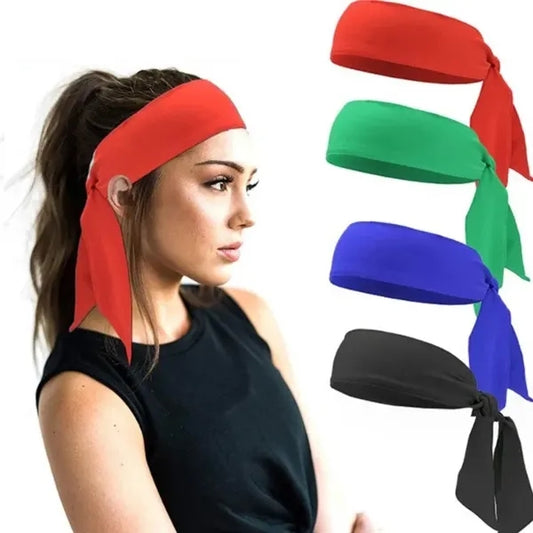 Tie Back Athletic Sports Headband