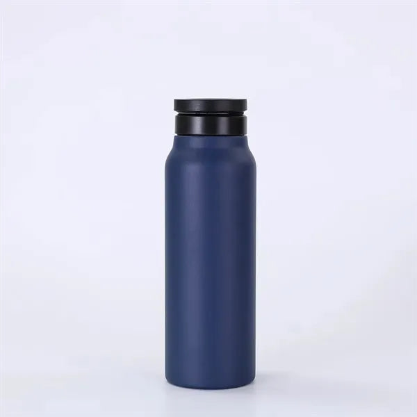 Insulated Stainless Steel Water Bottle with Bamboo Lid.