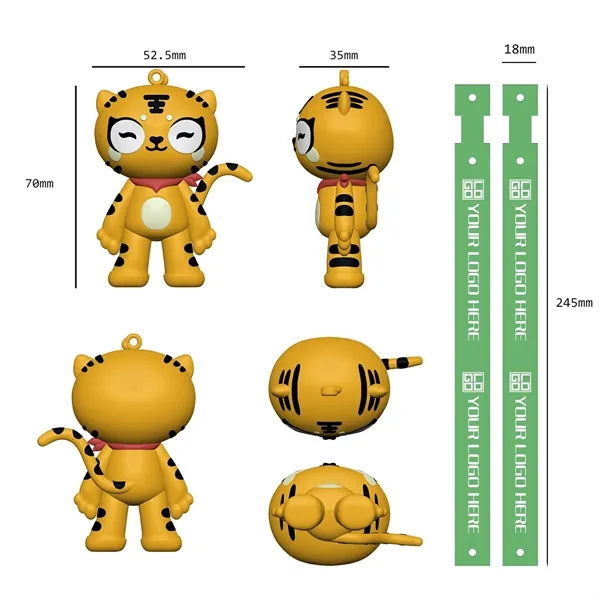 3D PVC Doll Keychain