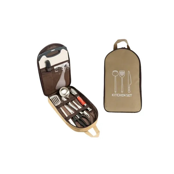 Stainless Steel BBQ Grilling Tool Set w/ Carrying Bag