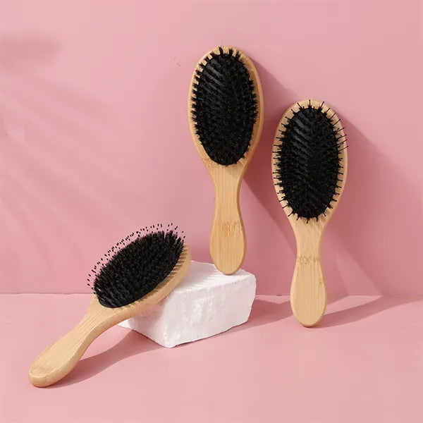Bamboo Air-cushion Brush Boar Bristles