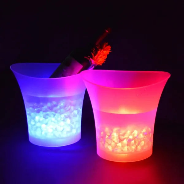 5L LED Champagne Ice Bucket Beer Cooler