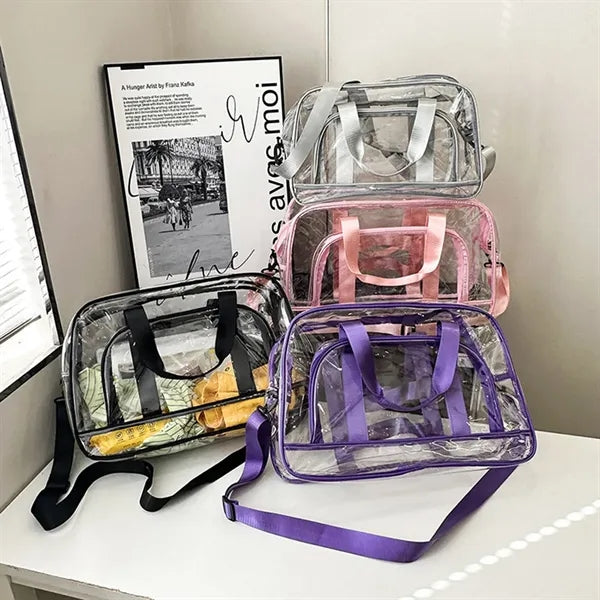 Large Transparent PVC Travel Bag-Waterproof & Versatile