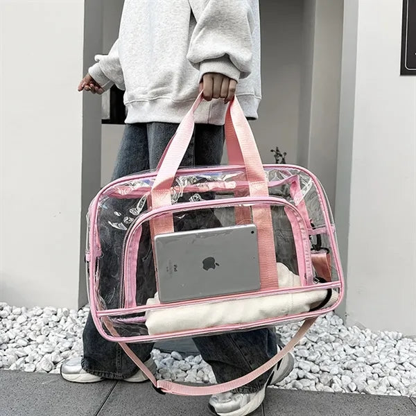 Large Transparent PVC Travel Bag-Waterproof & Versatile