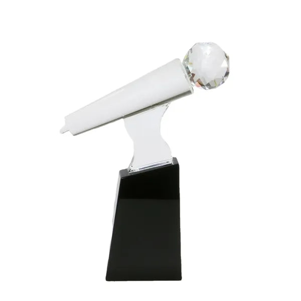 Crystal Microphone Trophy