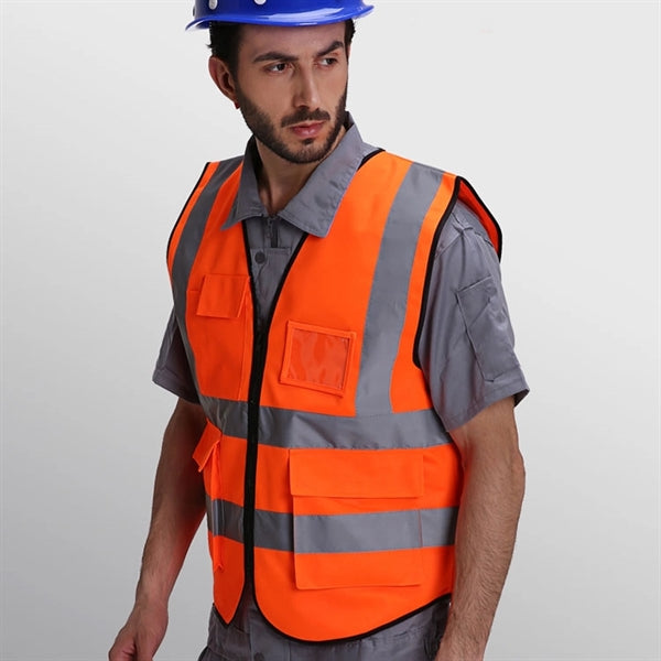 Safey Reflective Vest With Pockets