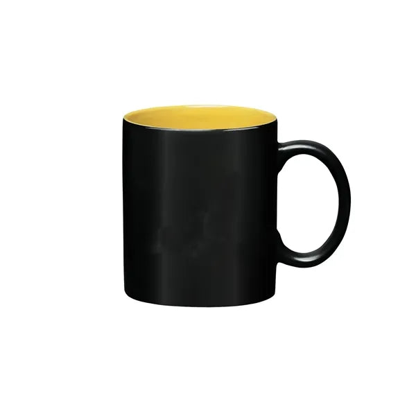 11 oz Cork Bottom Ceramic Mug With Lid